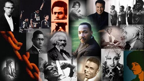 - Graphic by Yair TaylorSome distinguished African Americans are pictured above. Top row, from left: Malcolm X, John Carlos and Tommy Smith from the 1968 Olympics,  Huey Newton, James Brown, Muhammad Ali, and the Black Panthers. Second  row: Pa