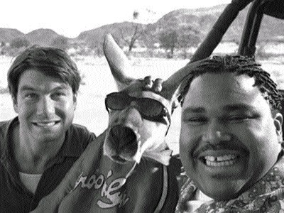 Jerry O Connell and Anthony Anderson in the film Kangaroo Jack.