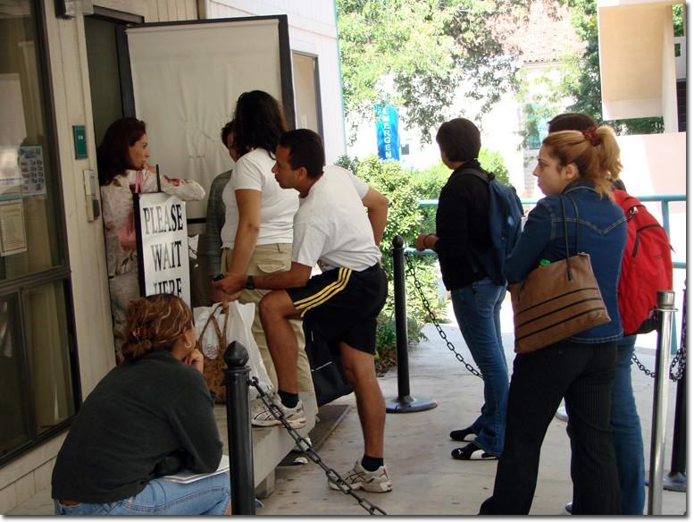 Students waiting in line or financial aid is a common sight at the start of the term.  More than 12,000 applied for aid this semester, with more than 10,000 receiving some form of aid.