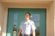 Student Blanca Collazo, 19, balances a full-time schedule including womens basketball and  cadet duties