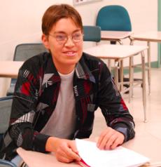 Hearing imparied student Jose Madero, 27, attends GCC in dreams of one day animating for Disney. Madero takes advantage of many of the courses offered towards his goal.