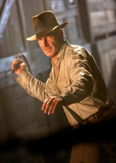 Harrison Ford plays Indiana Jones in Kingdom of the Crystal Skull.