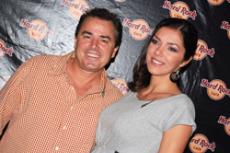 Reality-TV stars Christopher Knight and Adrianne Curry help support the cure for breast cancer at the Hard Rock Cafe in Hollywood.