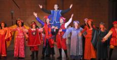 Entire cast in opening number "Opening for a Princess."