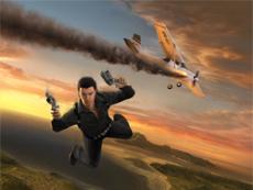 RICO SUAVE:  As character Rico Rodriguez, players have the opportunity to use their grappling hooks in a wide variety of picturesque scenarios. 
