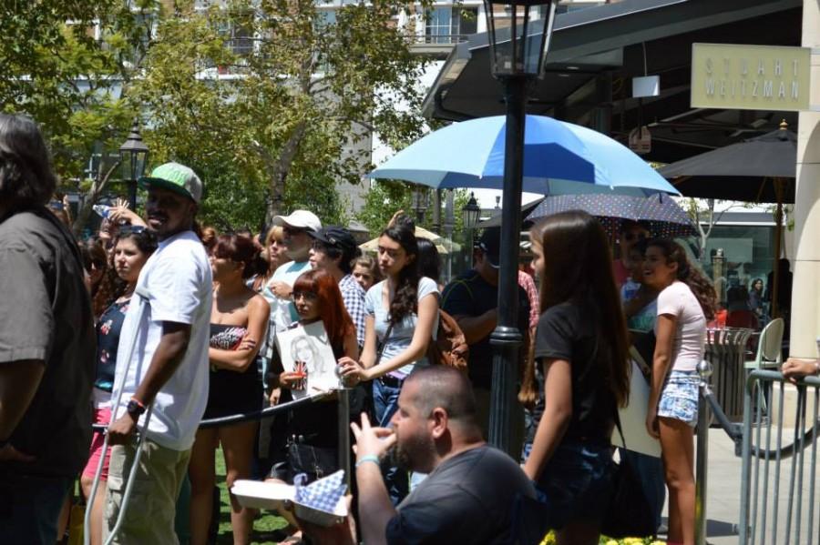 The public gathers for an event at the Americana.
