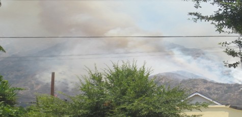 Wildfire Burns Above Glendale
