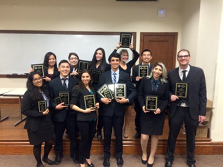 2015 Team at Nationals: (Front Row, L-R) Nancy Ruiz, James Mizuki, Monique Gevorkian, Henry Williams, Rocio Plazola, Robert Cannon; (Back Row, L-R) Jessica Kim, Brenna Babakhanians, Anita Kasumyan, Madison Huske, Matthew To