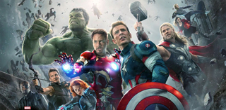 AVENGERS ASSEMBLE: The Avengers face their toughest threat yet in “Age of Ultron.” Robert Downey Jr., Chris Evans, Chris Hemsworth, and Mark Ruffalo star in the blockbuster epic.
