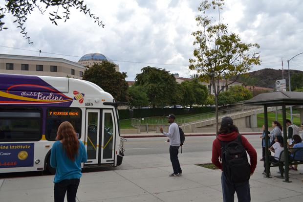 MEASURE M: Students ride the bus across the Verdugo campus. Measure M will improve and expand public transportation if approved on Nov. 8.