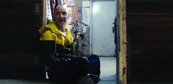 CRAZY ABOUT YOU: James McAvoy stars in M.Night Shyamalan’s newest movie, “Split.”  Highly recommended.