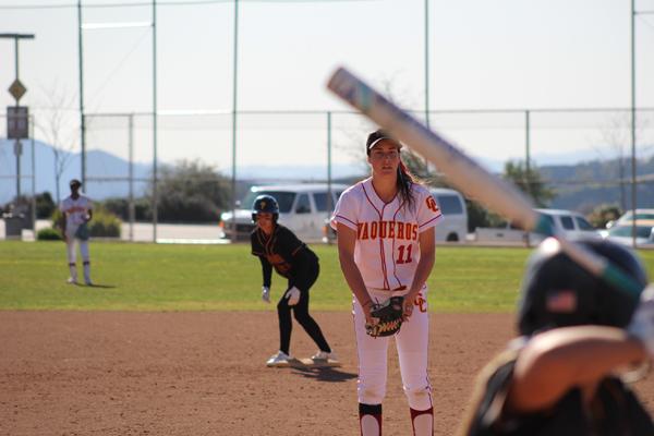 BASES LOADED:  Pitcher Jordan Lousararian winds up against Pasadena City College with the bases loaded at the Glendale Sports Complex on March 1. 