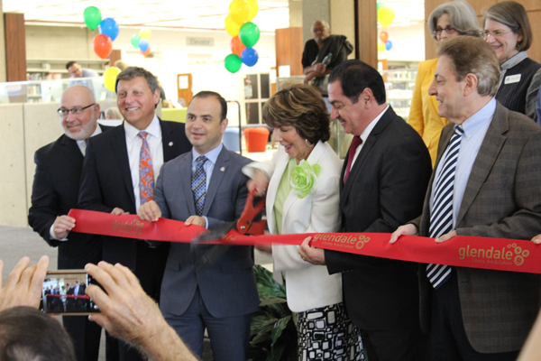 Glendale City Council members during reopening ceremony.