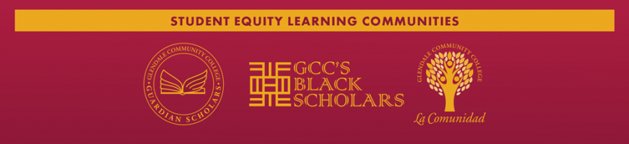 Banner displaying the logos of Student Equity’s learning communities.