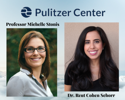 The GCC Pulitzer Center Campus Consortium is spearheaded by history professor, Michelle Stonis, and journalism professor, Dr. Reut Cohen Schorr.