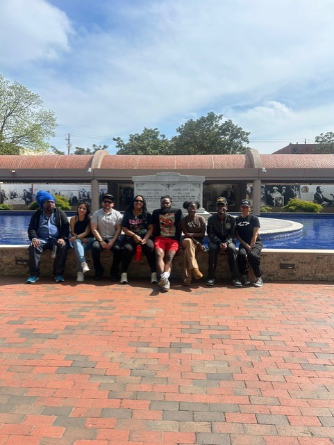 GCC students at the Martin Luther King, Jr. and Coretta Scott King's Memorial.